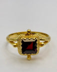 14k Garnet Holiday Ring