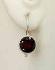 Hearts-Afire Garnet Earrings