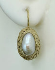 Britannia 14k Gold and Pearl Earrings