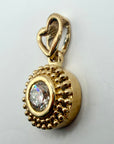 14k La Vie est Belle Heartダイヤモンドネックレス