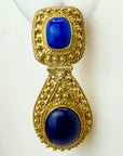 Malabar 14k Gold and Lapis Earrings