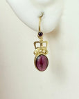 Queen Vi Garnet Earrings