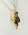 Palazzo Fascari Moonstone and Garnet Earrings