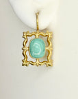 Turquoise Portrait Earrings