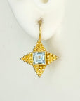 Alexandrian Topaz Star Earrings