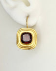 Garnet Temple Earrings
