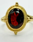 14k Grosvenor Garnet Ring