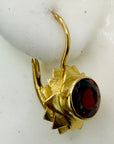 14k Sifnos Garnet Sun Earrings