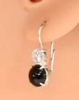 La Bohème Onyx and Cubic Zirconia Silver Earrings