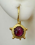 14k Garnet Mariner's Earrings