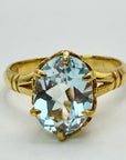 14k Mayfair Blue Topaz Ring