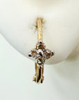 14kダイヤモンドクローバーイヤリング(.16ct)