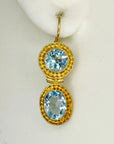 Blue Topaz Ballroom Earrings