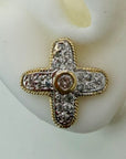 14k Diamond Pinwheel Earrings (.33ct)