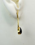 Garnet Squiggle Earrings