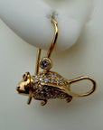 14k Les Souris Earrings