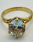 14k Mayfair Blue Topaz Ring