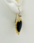 Onyx Sweetheart Earrings