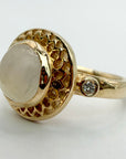 14k Clair de la Lune Moonstone Ring