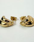 14k Diamond Triplet Earrings (.08ct)