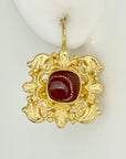 Catherine Of Aragon Garnet Earrings