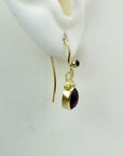 Queen Vi Garnet Earrings