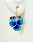 Blossom Enamel Screw Back Earrings