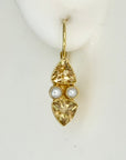 Phoebus Citrine and Pearl Earrings
