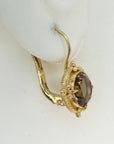 Sicily 14k Smoky Topaz Earrings