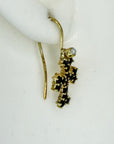 Crimea Garnet Cross Earrings