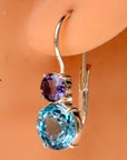 La Bohème Blue Topaz and Iolite Silver Earrings