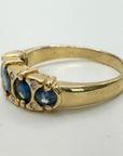 14k Valois Diamond and Sapphire Ring (.08ct)