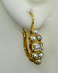 Highbury 14k Gold, Cubic Zirconia and Pearl Earrings