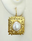 14k Pearl Gallery Earrings