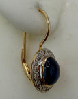 14k Isabella Of Castille Sapphire and Diamond Earrings (.20ct)