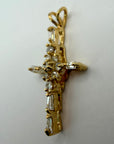 Glory 14k Gold and Diamond Cross Necklace