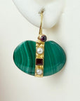 Alexandra Malachite Earrings