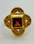 14k Byzantine Garnet Ring