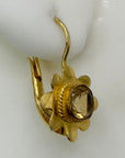 Rosamunda 14k Gold and Citrine Earrings