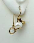 White Mice Earrings