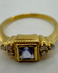 14k Morgan Le Fay Tanzanite Diamond Ring