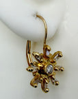 La Traviata 14k Gold and Diamond Earrings