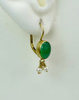 Tarantella Chrysoprase and Pearl Earrings