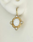 Cassandra Opal and Pearl Earrings