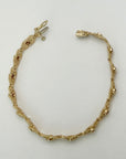 14k Queen Hera Garnet & Diamond Bracelet