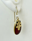 Duchess of Malfi Carnelian and Pearl Earrings