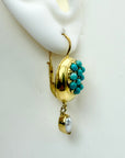 Sultaness Of Delhi Turquoise Earrings