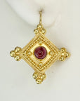 Devi Garnet Earrings