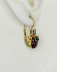 Olivia Amethyst and Garnet Earrings