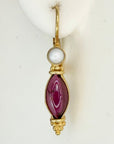 Costancia Garnet and Cultured Pearl Earrings